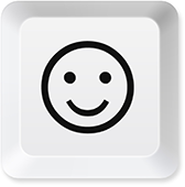 Happy keyboard button