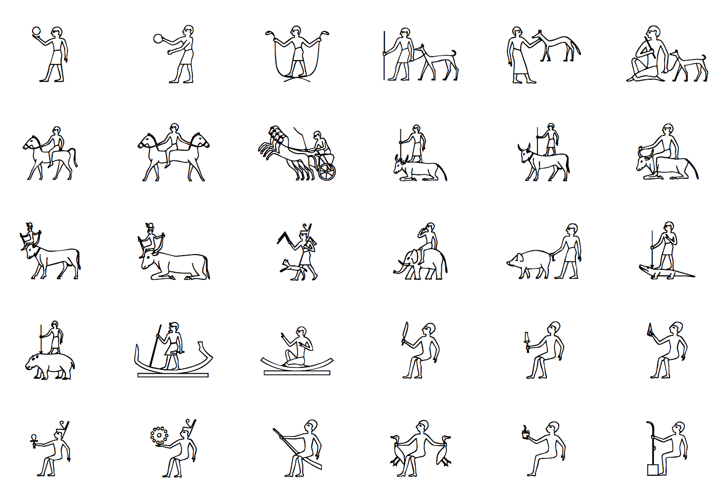 Unicode Chart Egyptian