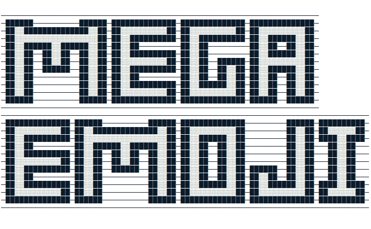 Blocky text